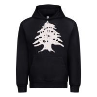 Black retro lebanon cedar  lebanese Urban Hoodie - artisFamous
