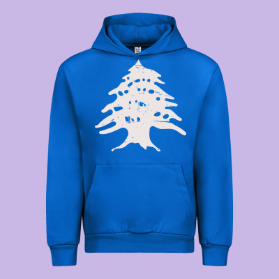 Retro Lebanon Cedar  Lebanese Urban Hoodie Designed By Artisfamous