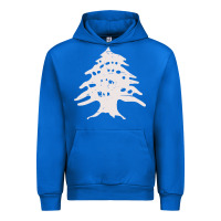 Cobalt retro lebanon cedar  lebanese Urban Hoodie - artisFamous