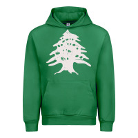 Emerald retro lebanon cedar  lebanese Urban Hoodie - artisFamous