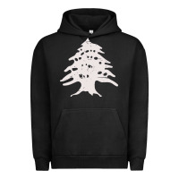 Pigment Black retro lebanon cedar  lebanese Urban Hoodie - artisFamous
