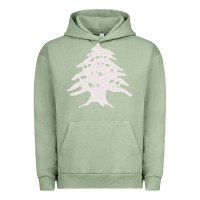 Pigment Oil Green retro lebanon cedar  lebanese Urban Hoodie - artisFamous