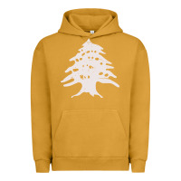 Pigment Peanut Butter retro lebanon cedar  lebanese Urban Hoodie - artisFamous