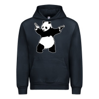 Navy banksy panda Urban Hoodie - artisFamous