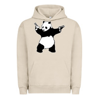 Pigment French Oak banksy panda Urban Hoodie - artisFamous