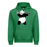 Emerald banksy panda Urban Hoodie - artisFamous