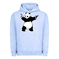 Pigment Grape Ice banksy panda Urban Hoodie - artisFamous