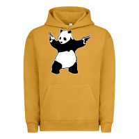 Pigment Peanut Butter banksy panda Urban Hoodie - artisFamous