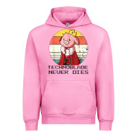 Fuchsia Pink retro style technoblade merch cosplay Urban Hoodie - artisFamous