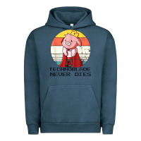 Pigment Midnight Navy retro style technoblade merch cosplay Urban Hoodie - artisFamous