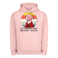 Pigment Salmon retro style technoblade merch cosplay Urban Hoodie - artisFamous