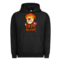 Pigment Black heat miser i'am too much Urban Hoodie - artisFamous
