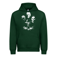 Forest Green horror and scream film Urban Hoodie - artisFamous