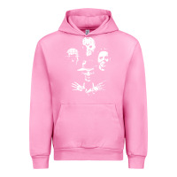 Fuchsia Pink horror and scream film Urban Hoodie - artisFamous