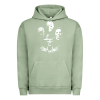 Pigment Oil Green horror and scream film Urban Hoodie - artisFamous