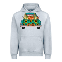 Heather Grey i love fall truck Urban Hoodie - artisFamous
