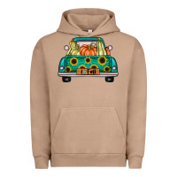 Pigment Burro i love fall truck Urban Hoodie - artisFamous
