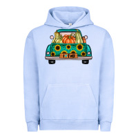 Pigment Grape Ice i love fall truck Urban Hoodie - artisFamous