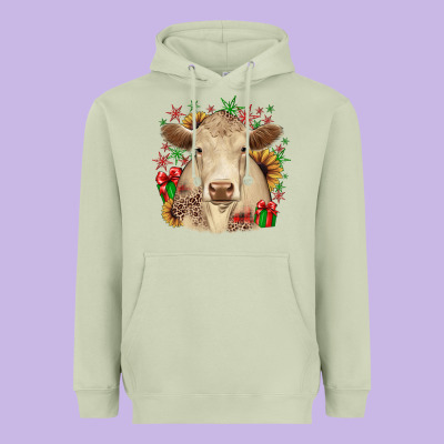 Christmas Charolais Heavyweight Hoodie Designed By Jahusdesignshop