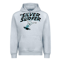 Heather Grey silver surfer Urban Hoodie - artisFamous