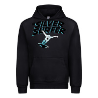 Black silver surfer Urban Hoodie - artisFamous