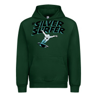 Forest Green silver surfer Urban Hoodie - artisFamous