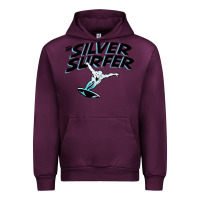 Mauve Wine silver surfer Urban Hoodie - artisFamous