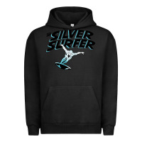 Pigment Black silver surfer Urban Hoodie - artisFamous