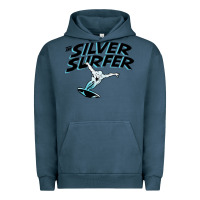 Pigment Midnight Navy silver surfer Urban Hoodie - artisFamous