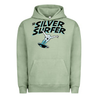 Pigment Oil Green silver surfer Urban Hoodie - artisFamous