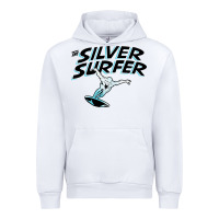 White silver surfer Urban Hoodie - artisFamous
