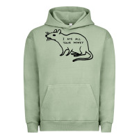 Pigment Oil Green I Ate All Your Money Urban Hoodie - artisFamous