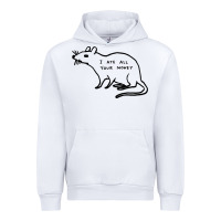White I Ate All Your Money Urban Hoodie - artisFamous