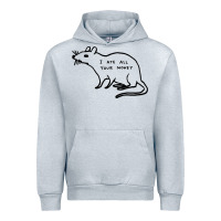 Heather Grey I Ate All Your Money Urban Hoodie - artisFamous