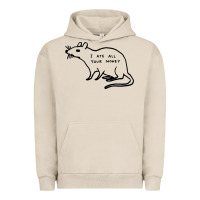 Pigment French Oak I Ate All Your Money Urban Hoodie - artisFamous