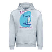 Heather Grey i must rest my rampage is over Urban Hoodie - artisFamous