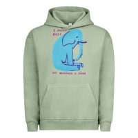 Pigment Oil Green i must rest my rampage is over Urban Hoodie - artisFamous