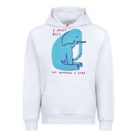 White i must rest my rampage is over Urban Hoodie - artisFamous