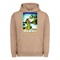 Pigment Burro hawaii hula girl Urban Hoodie - artisFamous