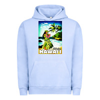 Pigment Grape Ice hawaii hula girl Urban Hoodie - artisFamous