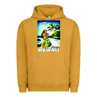 Pigment Peanut Butter hawaii hula girl Urban Hoodie - artisFamous