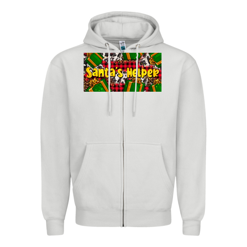 Santa's Helper With Gifts Zipper Hoodie by AdoDesignShop | Teevron