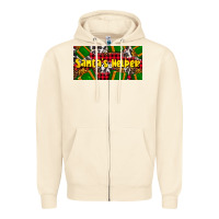 Sandshell santa's helper with gifts Zipper Hoodie - AdoDesignShop