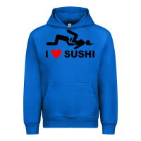 Cobalt i love sushi funny Urban Hoodie - artisFamous