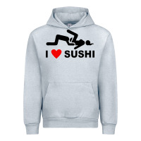 Heather Grey i love sushi funny Urban Hoodie - artisFamous