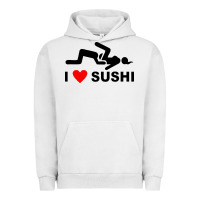 Pigment Lunar Rock i love sushi funny Urban Hoodie - artisFamous