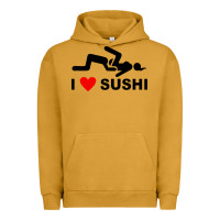 Pigment Peanut Butter i love sushi funny Urban Hoodie - artisFamous