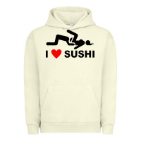 Pigment Pistachio i love sushi funny Urban Hoodie - artisFamous