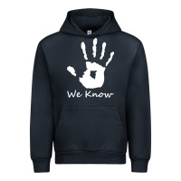 Navy skyrim dark brotherhood we know hand novelty kids mens womens t shirt Urban Hoodie - artisFamous