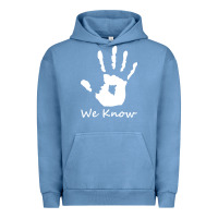Pigment Pebble Blue skyrim dark brotherhood we know hand novelty kids mens womens t shirt Urban Hoodie - artisFamous